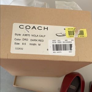 Vintage Coach Red Mary Janes